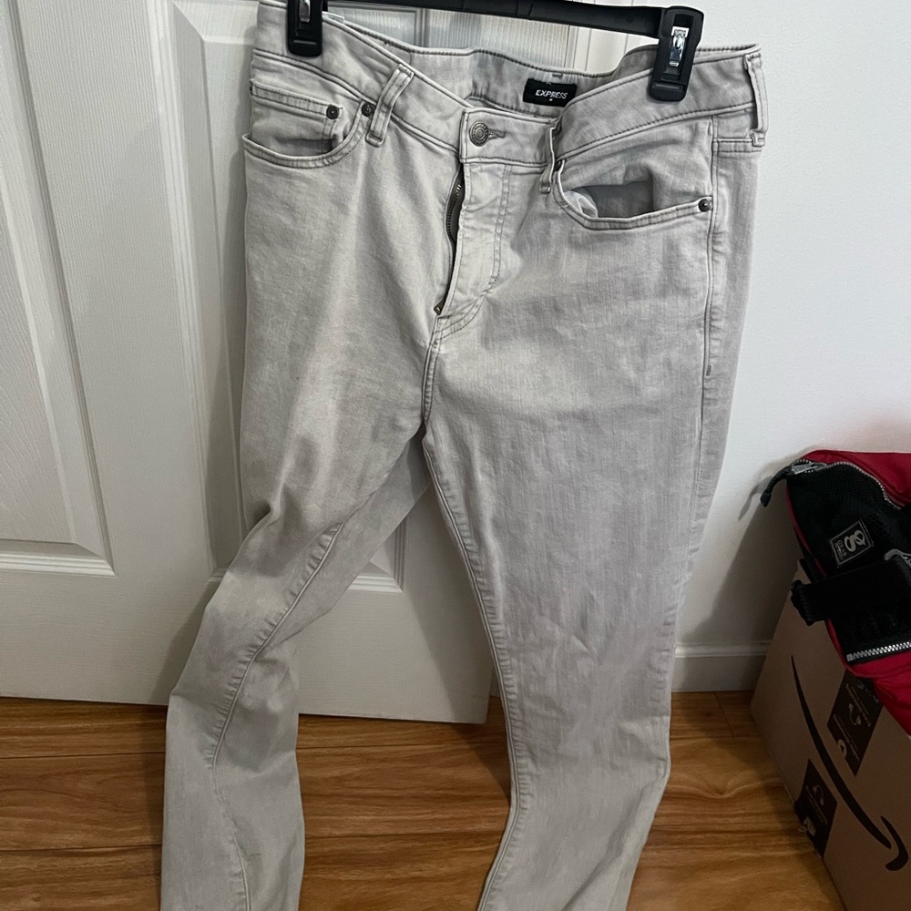Express Men's Gray Jeans